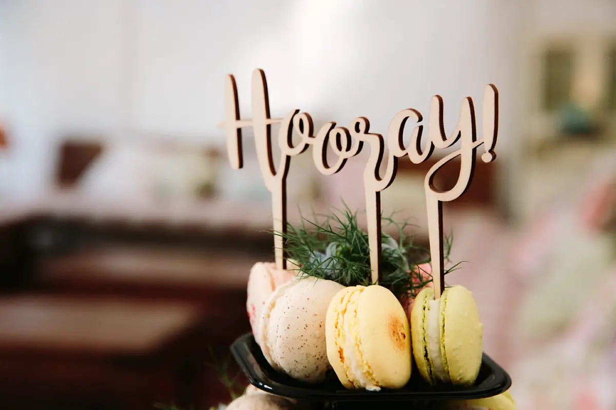 Hooray Sign for Oxford Wedding Celebrant