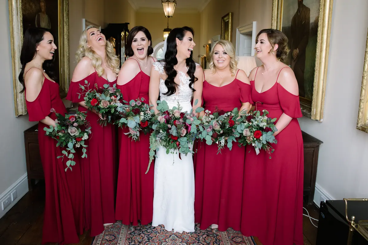 Christmas wedding flower bouquet