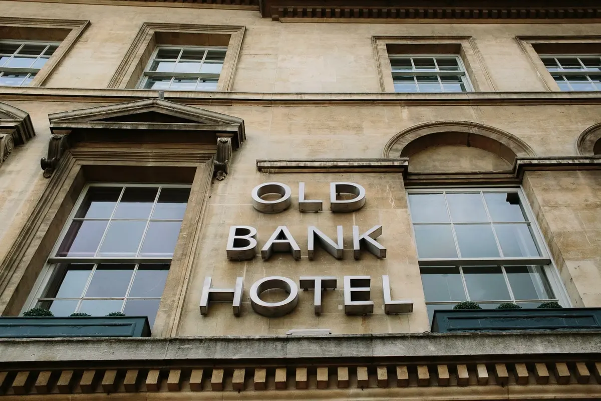 The Old Bank Hotel Sign
