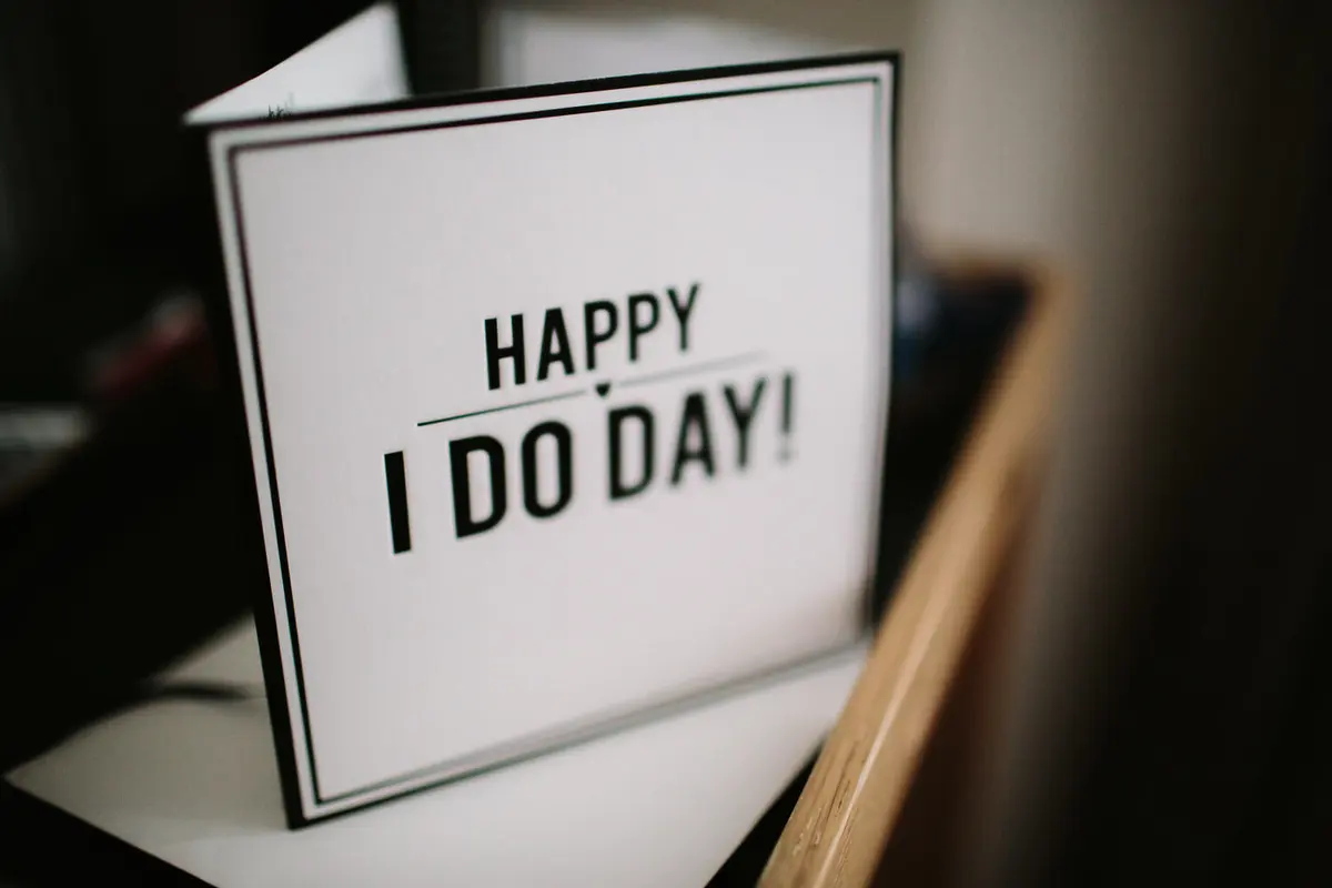 a Wedding Card - Oxford Wedding Photographer