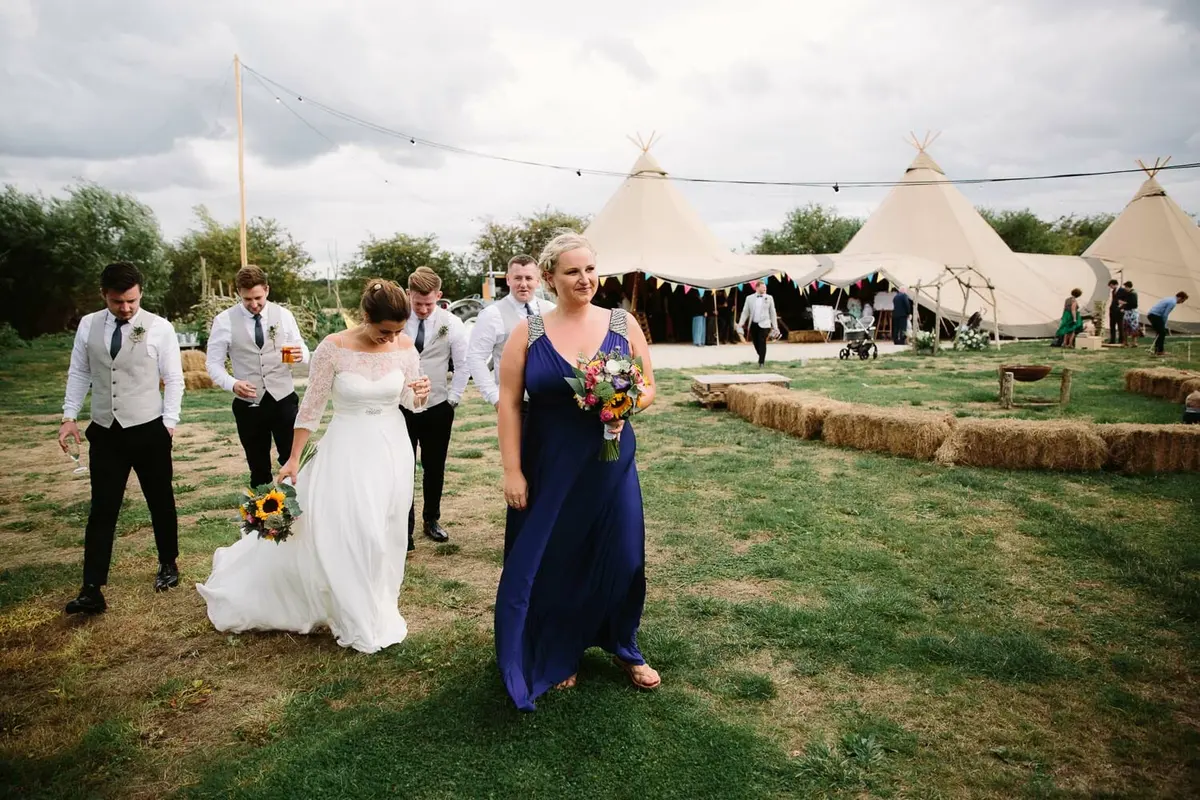 Tipi Wedding at The Maybush
