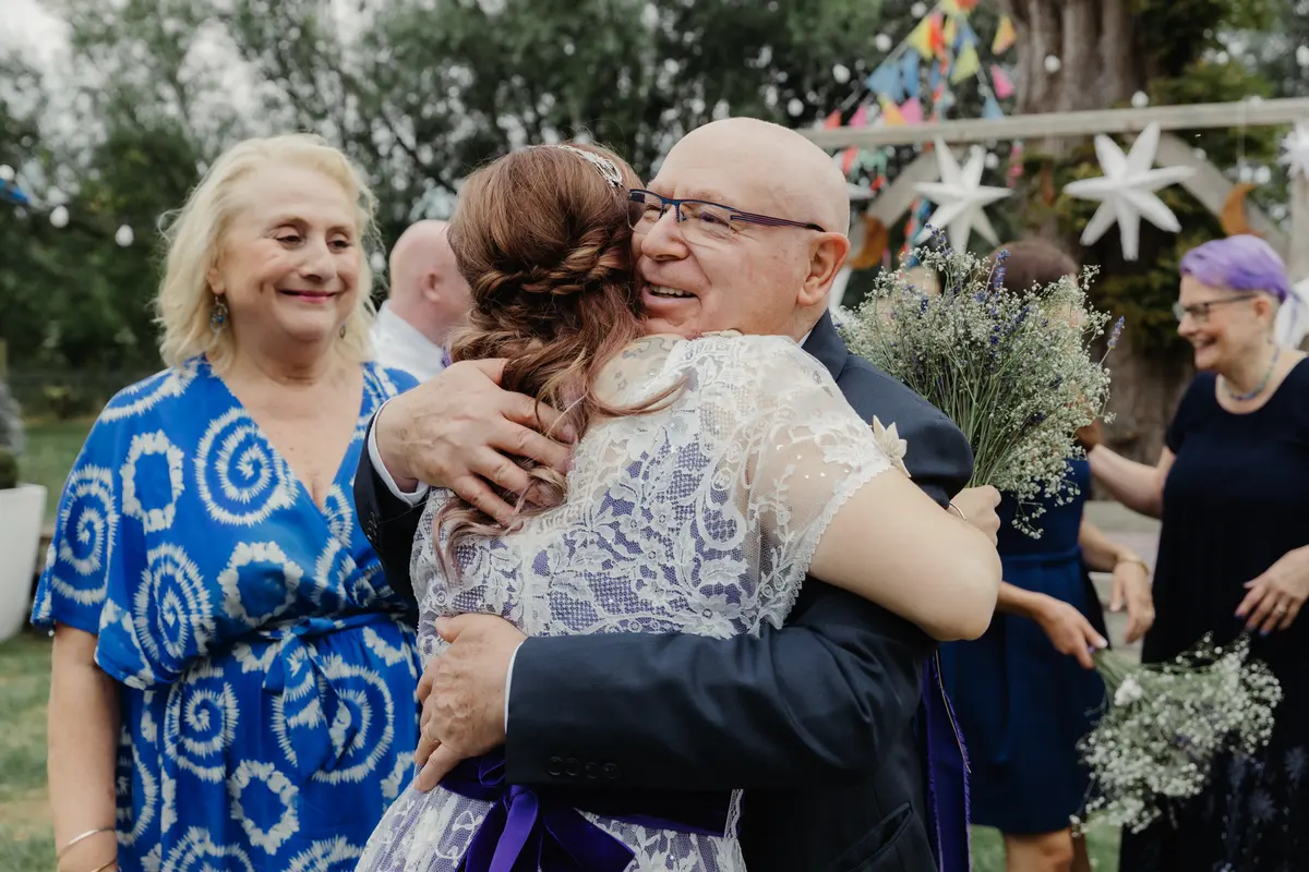 Hugs after married