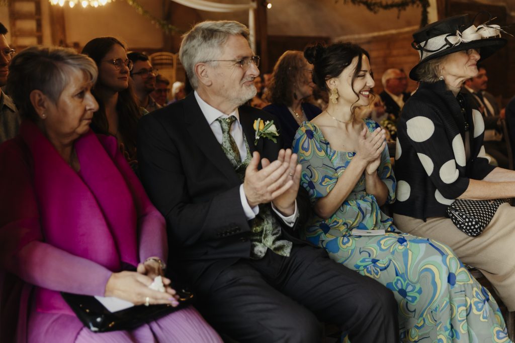 The wedding ceremony - Lains Barn Wedding