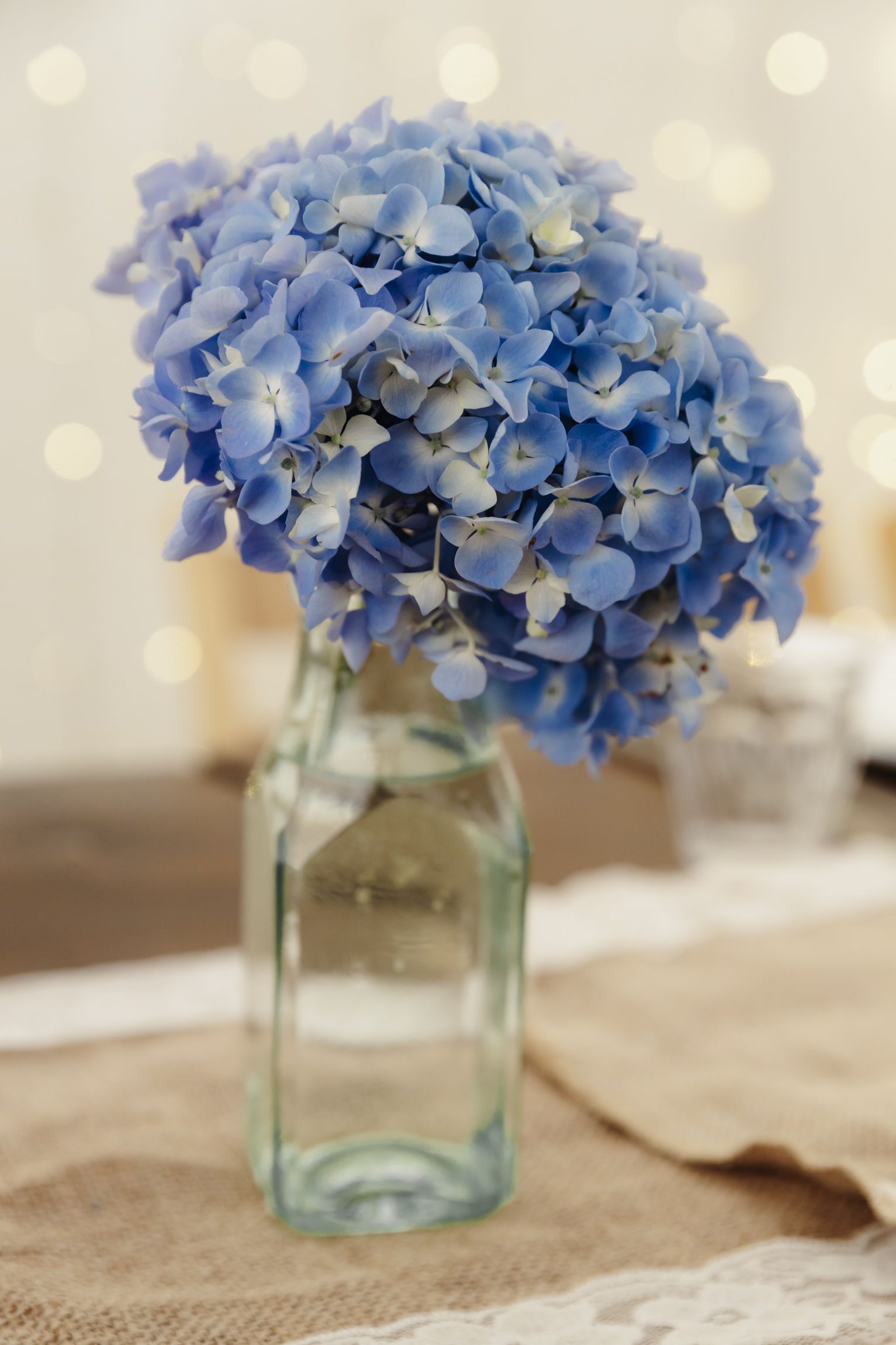 Detail shot of flowers and table décor at The Perch
